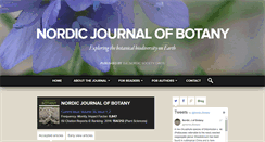 Desktop Screenshot of nordicjbotany.org