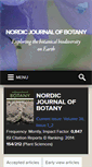 Mobile Screenshot of nordicjbotany.org